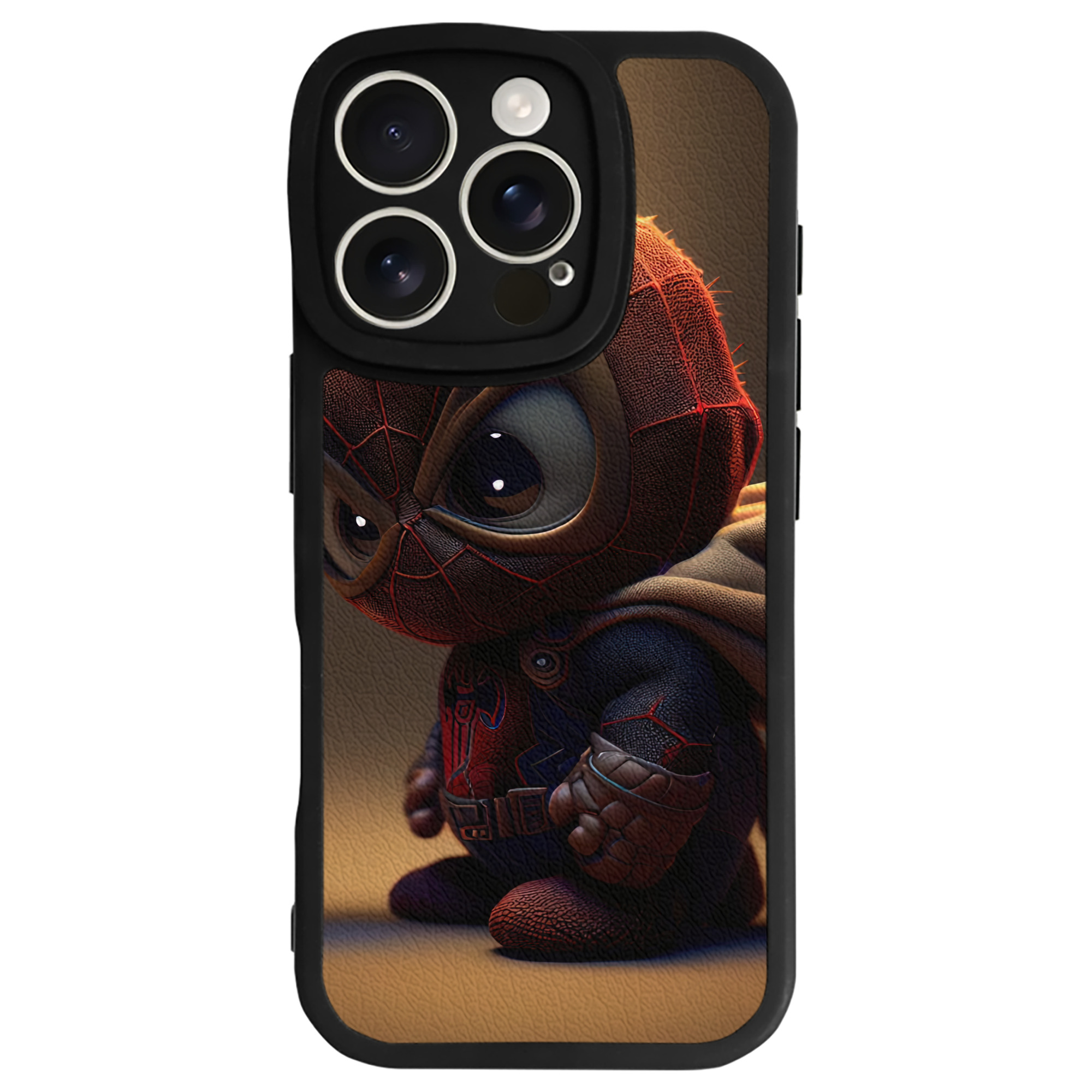 （画像用） Spider Man スパイダーマン 【iPhone 16シリーズ対応】シリコンスマホケース（レザー調） 材質：シリコン